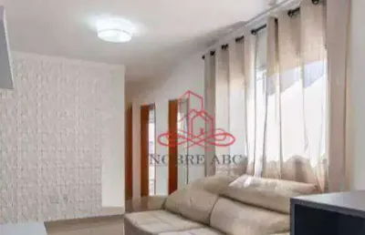 Cobertura com 2 dormitórios, 110 m² - venda por r$ 500.000,00 ou aluguel por r$ 3.526,00/mês - jardim bela vista - santo andré/sp