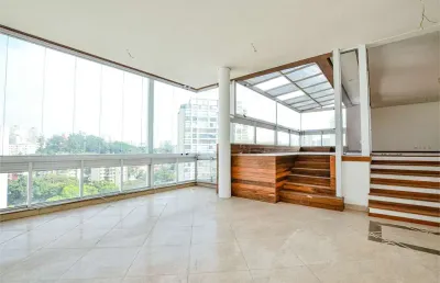Excelente cobertura duplex, com 262 m², 3 suítes e 4 vagas, nunca habitada, ao lado do metrô klabin.