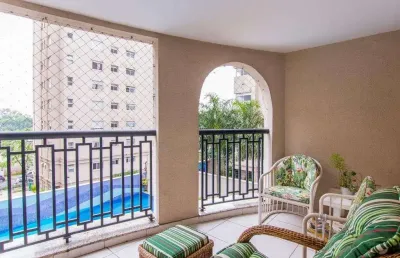 Apartamento com 118 m²,  três suites e varanda gourmet - campo belo