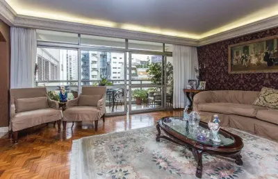 Jardim américa 390 m² de área útil  com varanda 4 dormitórios 3 vagas,