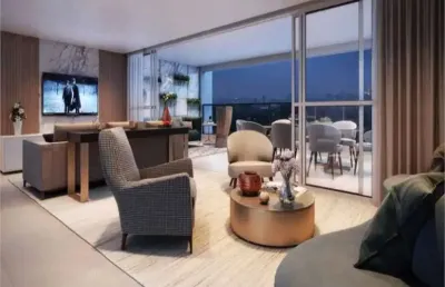 Apartamento em moema com 163 m²,  4 suítes e 3 vagas.
