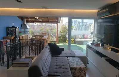 Cobertura pinheiros, 2 suítes, 4 banheiros, 2 vagas  home office