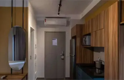 Apartamento à venda de 32 m² mobiliado  em pinheiros ,1 suíte e 1 vaga.