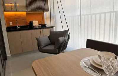 Apartamento á venda no ibirapuera - 1 dorm, 1 vaga, mobiliado, a 10 minutos de caminhada do parque.