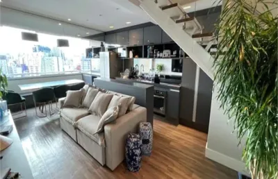 Apartamento duplex com 1 quarto e 2 banheiros á venda 60m² em bela vista - sp.