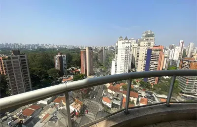Apartamento mobiliado a venda na vila nova conceição, com 2 suítes, 3 vagas, vista para o ibirapuera