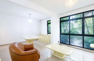 Bairro higienópolis! apto. 108m², 2 dorms, reformado, 1 vaga, prédio com lazer, perto do mackenzie!