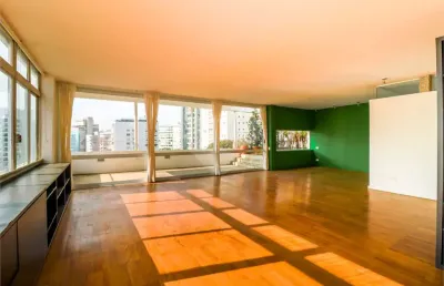 Cobertura à venda de 280 m² em higienópolis com 2 suites e 1 vaga.