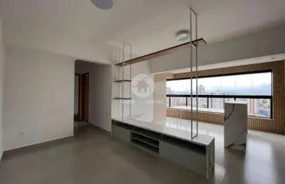 Apartamento à venda, 2 quartos, 1 suíte, 1 vaga, ponta da praia em santos