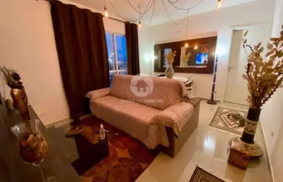 Apartamento com 1 dormitório à venda, 56 m² por r$ 450.000,00 - vila matias - santos/sp