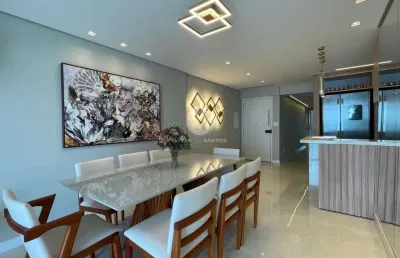 Apartamento com 3 dormitórios à venda, 127 m² por r$ 2.580.000,00 - gonzaga - santos/sp