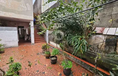 Terreno com sobrado à venda, 188 m² por r$ 579.000,00 - vila matias - santos/sp