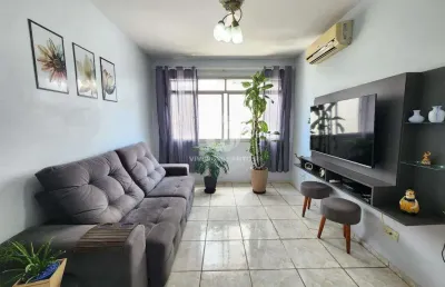 Apartamento à venda, 2 quartos, 1 vaga, vila mathias - santos/sp