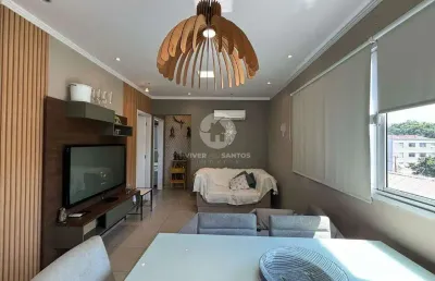 Apartamento à venda, 3 quartos, 1 suíte, 1 vaga, macuco - santos/sp