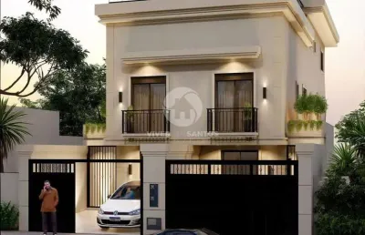 Maravilhoso sobrado triplex novo com piscina à venda – boqueirão – santos sp