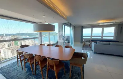 Apartamento duplex vista mar com 4 quartos na aparecida em santos