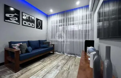 Apartamento reformado com 2 quartos na aparecida em santos