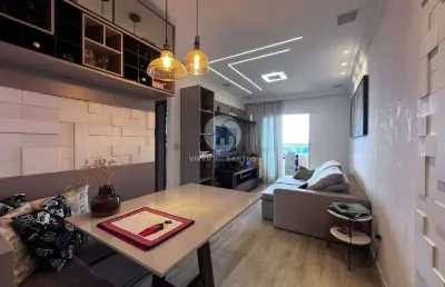 Apartamento com 2 suítes e varanda gourmet na ponta da praia