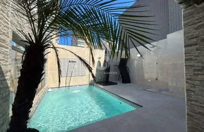 Cobertura à venda, 2 quartos, 1 suíte, 2 vagas, boqueirão - santos/sp