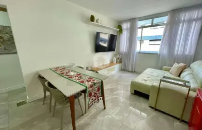 Apartamento reformado – 02 dorm (1 suíte e closet) – mobiliado – boqueirão – santos sp