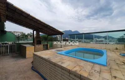 Cobertura com 5 dormitórios à venda, 261 m² por r$ 890.000,00 - freguesia de jacarepaguá - rio de janeiro/rj