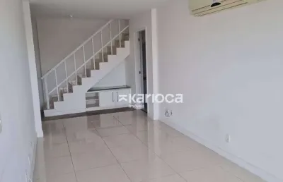 Cobertura com 3 dormitórios à venda, 150 m² por r$ 1.090.000 -  avenida salvador allende - recreio dos bandeirantes - rio de janeiro/rj