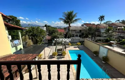 Casa 4 quartos - 320 metros em condomínio fechado na freguesia jacarepaguá - capim melado
