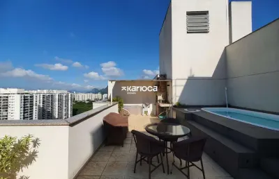 Cobertura duplex com piscina - 3 quartos - reserva do parque - cidade jardim - rj