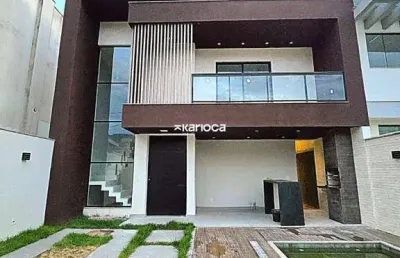 Casa com 4 suítes em condomínio fechado em vargem pequena