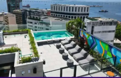 Studio, 30 m², lazer completo, serviços e fácil acesso no centro do rio.