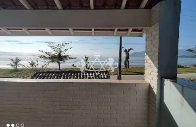 Ótimo sobrado + edícula, em frente ao mar, à venda em porto novo, caraguatatuba, litoral norte de s