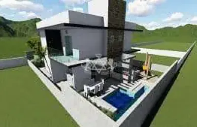 Casa na planta à venda, projeto arquitetônico moderno, bairro do indaiá, litoral norte de caraguata