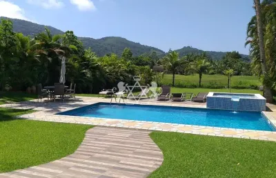 Casa alto padrão costa verde tabatinga à venda ou locação temporada - 5 suítes, caraguatatuba, sp