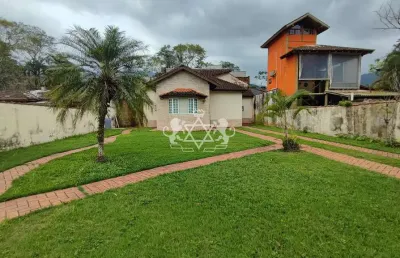 Casa a venda no condomínio mar verde, praia da mococa em caraguatatuba - terreno de 420m²