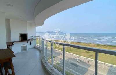 Apartamento frente mar 3 dorms à venda, indaiá, caraguatatuba, sp