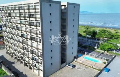 Apartamento à venda em prédio frente mar, porto novo, caraguatatuba, sp