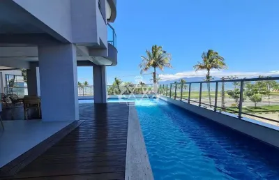 Apartamento a venda, 03 dormitórios, 01 suíte, vista mar, no indaiá, caraguatatuba.