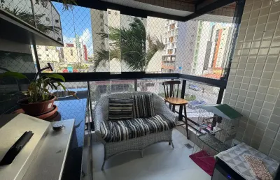 Apartamento mobiliado 85 m² -  03 quartos s/ 01 suite  - manaira - joão pessoa pb