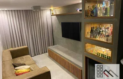 Apartamento 2 dormitórios (67m²), 1 suite, terraço, 1 vaga. impecável, clean e muito aconchegante