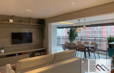Apartamento 3 dormitórios (137m²), 3 suítes, 4 vagas, terraço. a 350 metros da estação borga gato