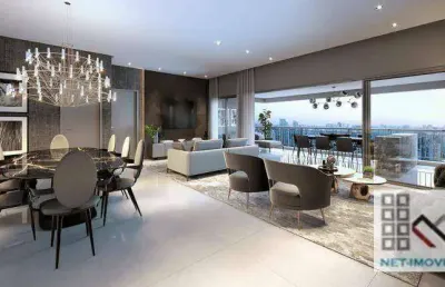 Apartamento 3 dormitórios (161m²), 3 suítes, terraço, 2 vagas. a 250 metros da estação aacd-servidor