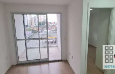 Apartamento 1 dormitório (45m²), 1 banheiro social, mobiliado, terraço, 1 vaga. a 400 metros da estação sacomã do metrô