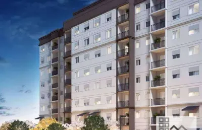 Apartamento 2 dormitórios (55m²), 1 suíte, 1 vaga, terraço. a 200 metros da estação domingos de morais