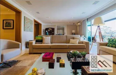 Apartamento de alto padrão 4 dormitórios (350m²), 4 suítes, varanda, 3 vagas. bairro nobre da zona sul