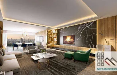 Apartamento 3 dormitórios (157m²), 3 suítes, varanda, 2 vagas. próximo da estação brooklin do metrô