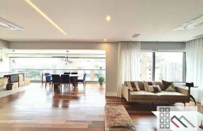 Apartamento 3 dormitórios (192m²), 3 suítes, varanda, 4 vagas. a 200 metros da estação campo belo