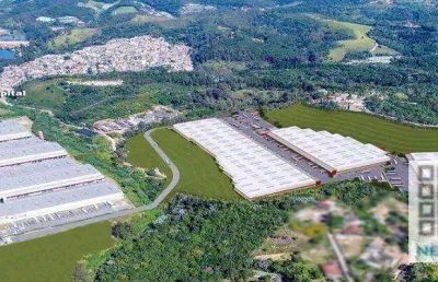 Galpão logístico (3.301,88m²), 6 banheiros, 8 vagas. ao lado da rodovia régis bittencourt e do rodoanel