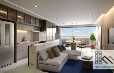 Apartamento 2 dormitórios (77m²), 2 suítes, terraço, 1 vaga. entre as estações brooklin e campo belo