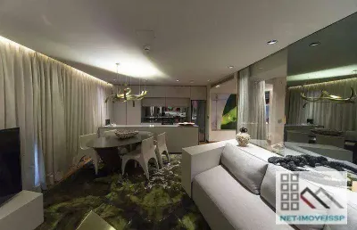 Apartamento 1 dormitório (53,75m²), 1 suíte, varanda, 1 vaga. próximo dos shoppings vila olímpia e jk iguatemi