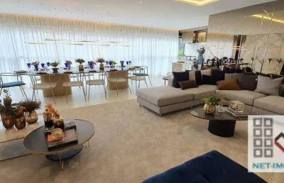 Apartamento 3 dormitórios (166m²), 3 suítes, varanda gourmet, 2 vagas. próximo da estação brooklin